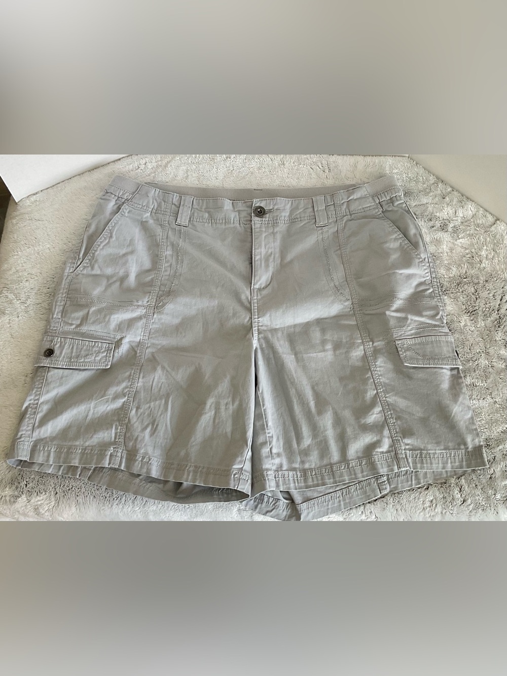 Style & Co Gray Cargo Shorts Relaxed Fit 18W